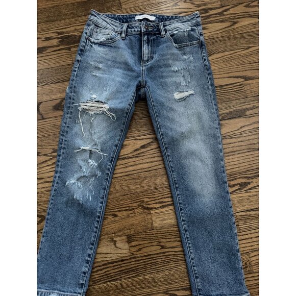 Hidden Distressed Boyfriend Jeans Size 26 - Picture 2 of 3